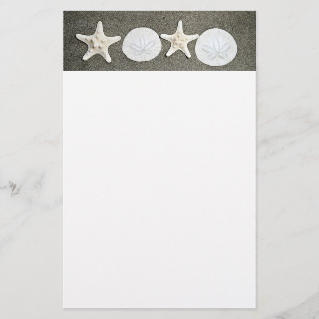 Beach X's and O's Stationery (Front)