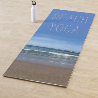 Beach Yoga Mat (text customisable)