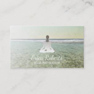 Beach Yoga & Meditation Instructor Business Card