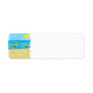 BeachBumLife Return Address Label