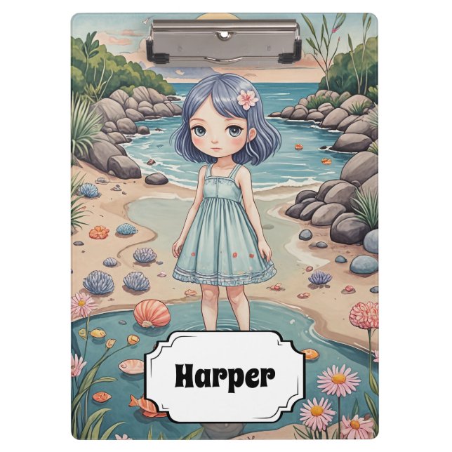 Beachcomber's Bliss Personalised Clipboard (Front)