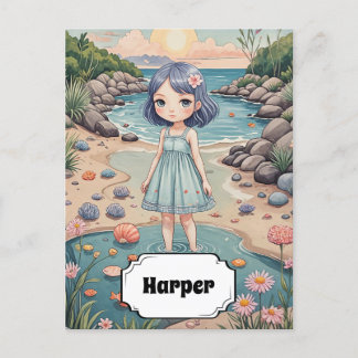 Beachcomber's Bliss Personalised Postcard