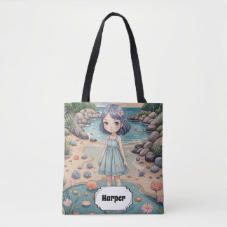 Beachcomber's Bliss Personalised Tote Bag
