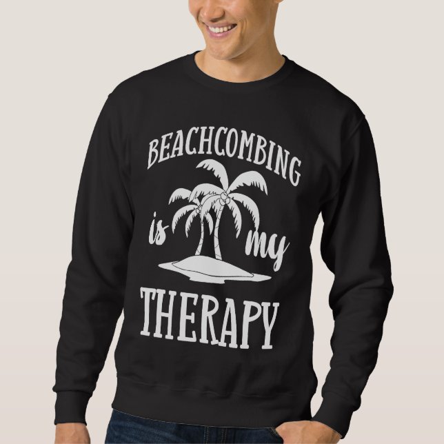 Beachcombing Sea Glass Beach Shelling Sweatshirt (Front)