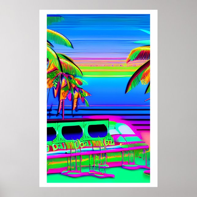 Beached Dreams - Ken Gauge Art Poster (Front)