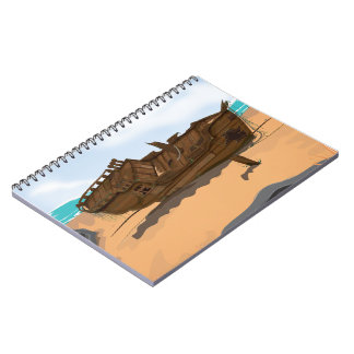 Beached Shipwreck Notebook