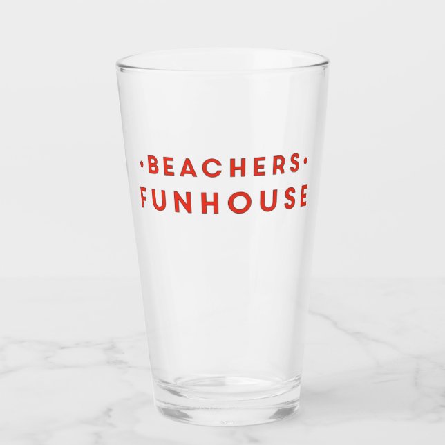 Beacher's Funhouse Glassware Glass (Front)