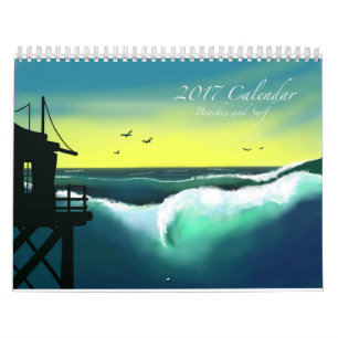 Beaches and Surf 2017 Art Calendar