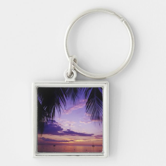 Beaches at Negril, Jamaica 2 Key Ring (Front)
