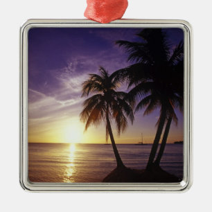 Beaches at Negril, Jamaica 3 Metal Tree Decoration