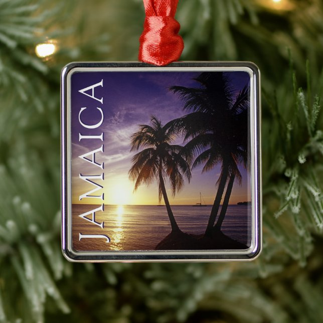 Beaches at Negril Jamaica Metal Tree Decoration (Tree)