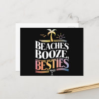 Beaches Booze & Besties Coconut Tree Summer