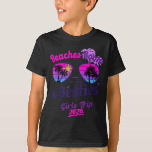 Beaches booze besties girls trip 2026 florida T-Shirt
