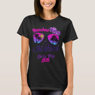 Beaches booze besties girls trip 2026 florida T-Shirt
