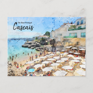 Beaches of Cascais, Portugal Postcard