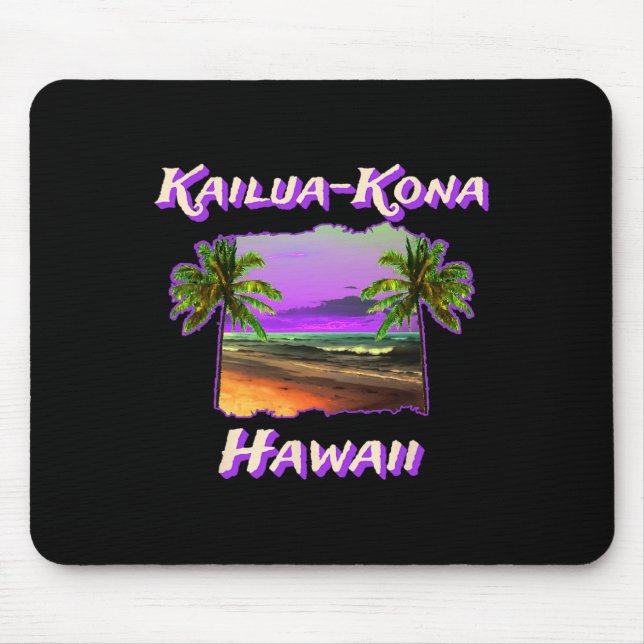 Beaches Of Kailua-kona Hawaii 1  Mouse Mat (Front)