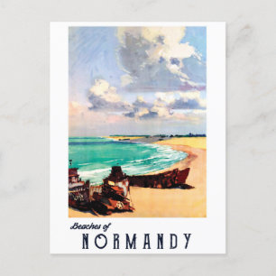Beaches of Normandy, France Postcard