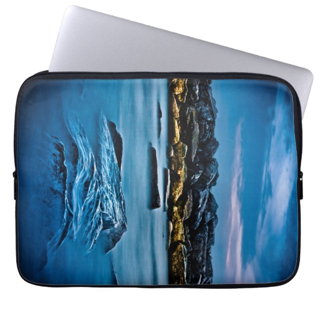 Beaches Park Breakwall 4 Laptop Sleeve (Front)