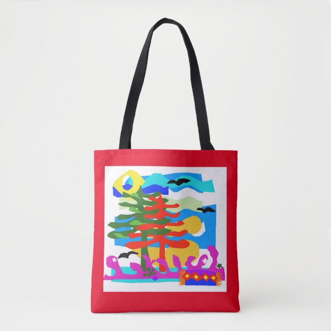 BEACHES - Sun & Surf- Australia - Red Tote Bag (Front)