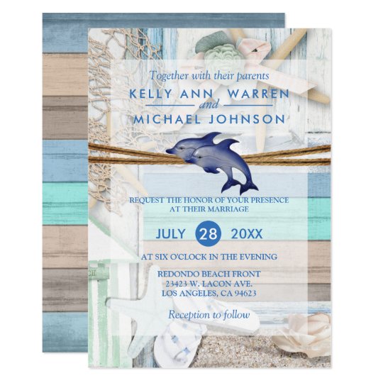 Dolphin Wedding Invitations 4