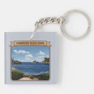 BeachHouse (customisable) Key Ring
