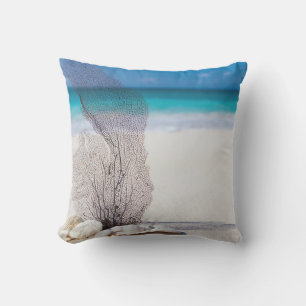 Beaching It Coral Outdoor Cushion