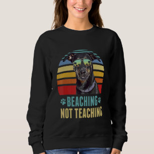 Beaching Not Teaching Beauceron Dog Teacher Summe Sweatshirt