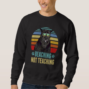 Beaching Not Teaching Giant Schnauzer Dog Summer Sweatshirt