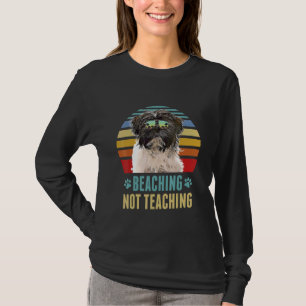 Beaching Not Teaching Tibetan Terrier Dog Summer T-Shirt