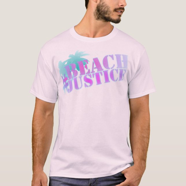 #BEACHJUSTICE 70's Throwback T-Shirt (Front)