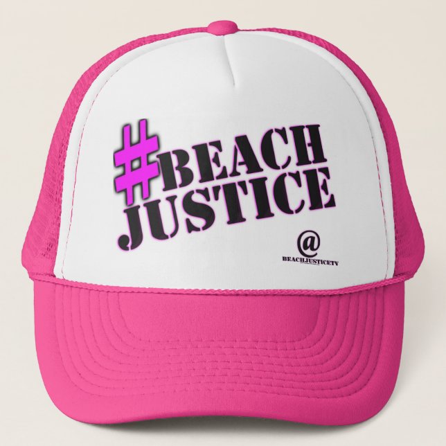 #BEACHJUSTICE Girl'ish Trucker Hat (Front)