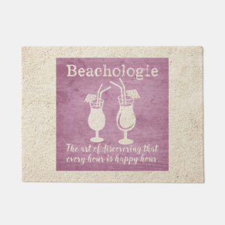 Beachologie Every Hour is Happy Hour Door Mat