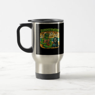 Beachside Boogeymen - Retro Summerween Vibes Class Travel Mug