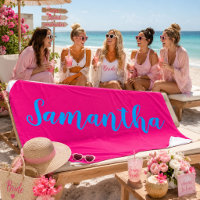 Beachside Bride Tribe Hot Pink