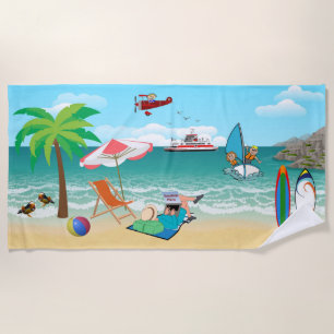 Beachside Fun Beach Towel