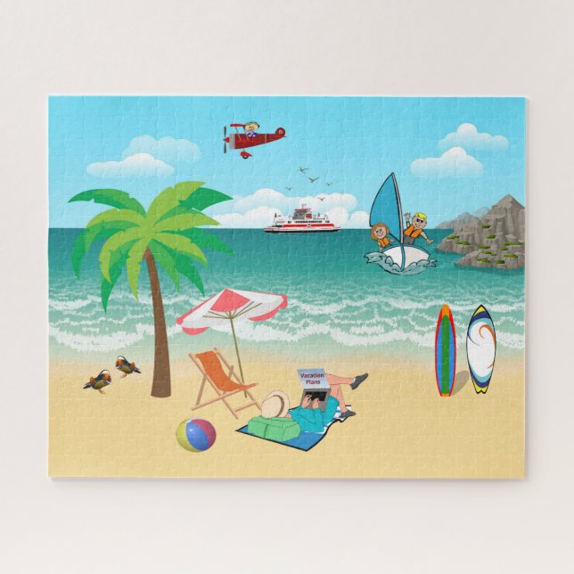 Beachside Fun Jigsaw Puzzle (Horizontal)