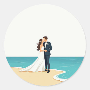 Beachside Kiss Sticker