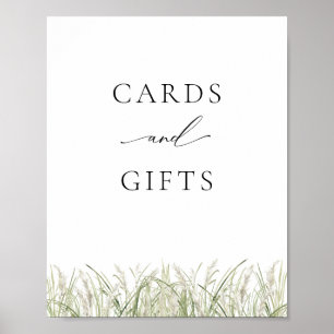 Beachside Pampas Grass Cards and Gifts Poster