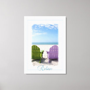 Beachside Realxation Canvas Print