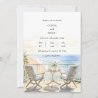 Beachside Resort Balcony Ocean View Beach Wedding
