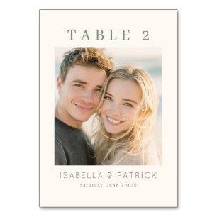Beachside Romance Table Number