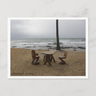 Beachside seating - Customised Postcard