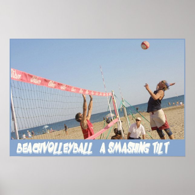 BeachVolleyball Smashin Tilt Poster (Front)