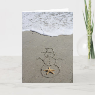 Beachwrite's Snowman Holiday Card