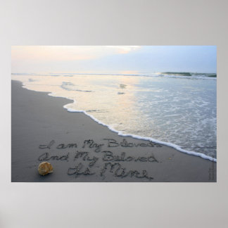 Beachwrite's Song of Solomon 6:3 Horizontal Poster