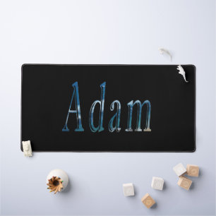 Beachy Adam Name, Desk Mat