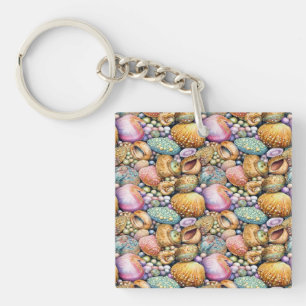 Beachy Beautiful Acrylic Keychain