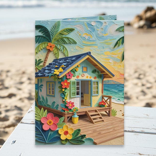 Beachy Birthday Poem Card (Creator Uploaded)