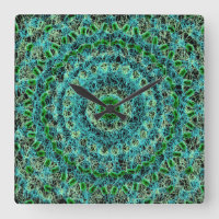 Beachy Blue and Green Spiderweb