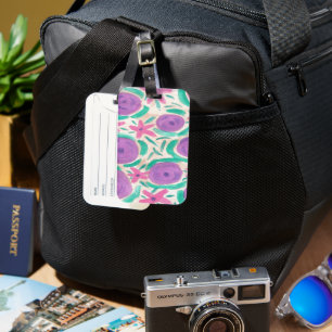 Beachy Boho Print Luggage Tag